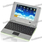 7" TFT LCD Android 1.6 VIA8505 CPU WiFi UMPC Netbook - Green (300MHz/2GB/USB/SD/LAN)