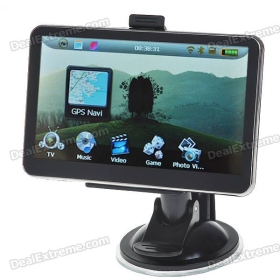 5.0" LCD Windows CE 5.0 Media MT3351 GPS Navigator with TV/Bluetooth and Brazil Maps (2GB)