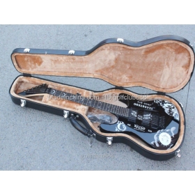 Wholesales black  Ouija ebony fretboard Electric Guitar With Good Condtion FR015
