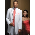 High-Quality four buckle Custom  Groom Tuxedos men's wedding dresses (jacket pants vest tie kerchief )  