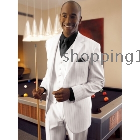 Hot sale  new fashion Custom  Groom Tuxedos men's wedding dresses (jacket pants vest tie kerchief )  
