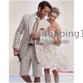 2012 New fashion Groom Tuxedos men's wedding dresses (jacket pants vest tie kerchief ) fast shipping