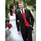 Fashion new Groom Tuxedos men's wedding dresses (jacket pants vest tie kerchief )  