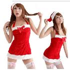 Free shipping -  High quality Sexy Halloween Costumes Ribbon Halter Christmas costumes  game sexy Dresses uni<7f310460d57a17c819816dc920dbb5> sexy DS Dress