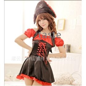 Free shipping -  High quality Sexy Halloween Costumes Pirate Ghost loaded Christmas costumes  game sexy Dresses uni<7f310460d57a17c819816dc920dbb5> sexy DS Dress