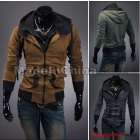 Free shipping - 2013 new winter men's Coat Slim stylish casual Hooded sweater men jacket Cozy sweater No:115