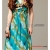 New Fashion V neck Floral dress,Bohemian style Maxi Chiffon Long skirt,free shipping-05
