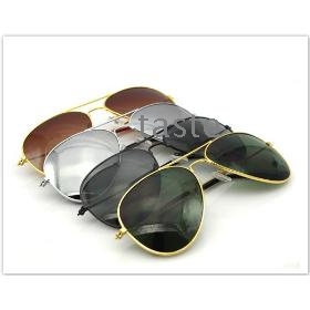 Free Shipping RETRO 80's Sport  Aviator BLUE Silver Mirror Men Women Sunglasses Goggle