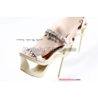 New diamond beauties flowers Taiwan with female high hollow out waterproof sandals 5