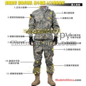 1 suit ACU digital camouflage battle suit Field CQB paintball clothing SWAT men coat special coat drop shipping hot selling