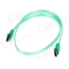 High Speed SATA 3.0 SATA III Hard Disk Drive HDD Data Cable - Translucent Green (50cm)