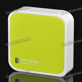 TP- TL-WR702N Mini Portable 150M 802.11n Wi-Fi Wireless Router - Green
