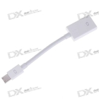 Mini DisplayPort DP Male to DisplayPort DP Female Adapter Cable - White (15CM)