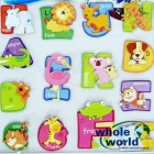 (No.F014) Cartoon Letters 3D Cardboard Sticker Wall Door Room Sticker for Kids gift,50pcs/lot,free shipping