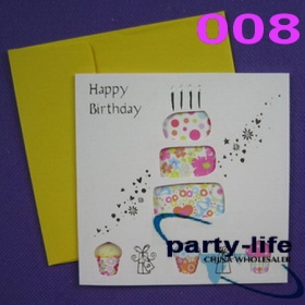 (NO.008) 12 designs Hollow Greeting Cards,Birthday Cards,Gift Cards,Thank card,Chritmas card,120pcs 