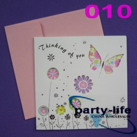 (NO.010) 12 designs Hollow Greeting Cards,Birthday Cards,Gift Cards,Thank card,Chritmas card,120pcs 