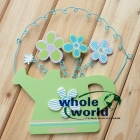 Cute thermos Shaped With Flower Wooden Welcome Sign,20pcs/lot 
