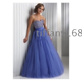 Classic Design Sexy Strapless Prom Dresses Evening Dress Party Gowns A:014