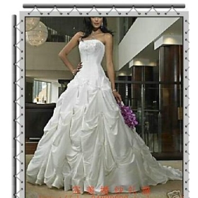 Free shipping! hot selling white fashionable New style Sexy Strapless wedding Dresses#101516