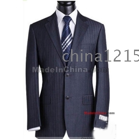  free shipping !  100%Cotton  Brand New men's suits, dress suit, Top Quantity  **17