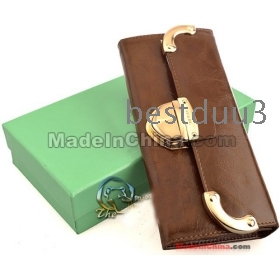 Free shipping-- The vogue women's wallet purse name card clip come with box  hjh017
