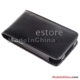 Leather Case for i---Phone black color 100pcs/lot freeshipping