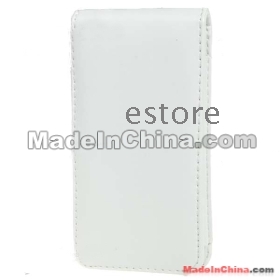 Protective PU Case with Strap for i--P/ho---ne// 4 - White 20pcs/lot with free shipping