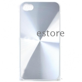 200pcs Brand New Stylish Protective Plastic Back Case for i--Phone /4 - Silver freeshipping