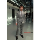 2012 Milan Fashion Grey Man Suit 2Piece(Jacket,Pants) Dress Set