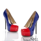 Free Shipping New Arrival Color Montage High-heeled Shoes Blue Popular NEW arrivals TL11073002-2