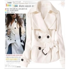 Free shipping Women Double-Breasted Belted Coat JR0099