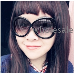 YW13041102-4 Toad Shaped Leopard Splicing Sunglasses Blue