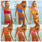 New Hot Sale Fabulous Two-piece Classic Pleated Design Circle Embellished Bikini Set ( Six Colors) ZM13060703