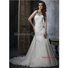 Etienne sexy  gown strapless Court Train Pleats Beading/wedding dresses 
