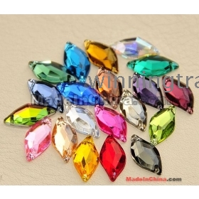 100pcs/lot Acrylic hand-stitched diamond beads for Clothes dress skirt bag and so on