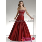 2011 Elegant Taffeta Mermaid Sweetheart beading Floor-length  up Red Prom party evening  Dress