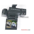 H3000 Car DVR, double camera vehicle DVR, sports 2CH DVR 180/270 degree rotate 