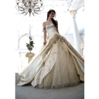 2012 New Style Satin / one-shoulder Chapel Train wedding dress for brides dresses