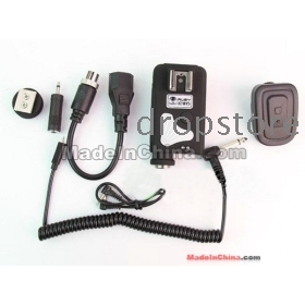 80M Remote Control DS-801 8  Flash Trigger Transmitter Receiver Kit for DSLR Camera - Black