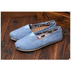 Free shipping  2013 brand Solid bamboo pattern  canvas shoes casual shoes women's flat shoes men's a pedal lazy shoes