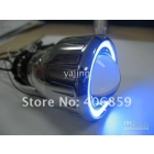 Wholesale - HID projector lens kit H1 H4 H7 9005 9006 6000K Kit with LED Angle Eyes       r2