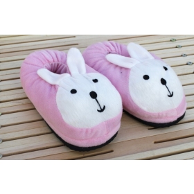 Wholesale free shipping  women warm slipper Long ears Rabbit winter cartoon cotton slippers home shoes free size plush lovely 