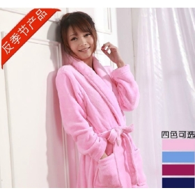 free shipping velvet Nightgown robe pajamas women couple male models thick winter Normal Clothes lounge wear