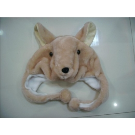 Wholesale free shipping animal style kangaroo roo model children kids hat hats hood hoods 
