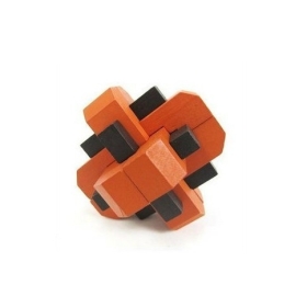 Wholesale free shipping  adult educational toys wooden Dual Color lock to unlock the sets toy Solid wood 