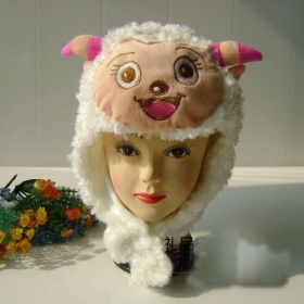Wholesale - sheep fashion hat winter hats cartoon animal model cap headgear dicer chapeau