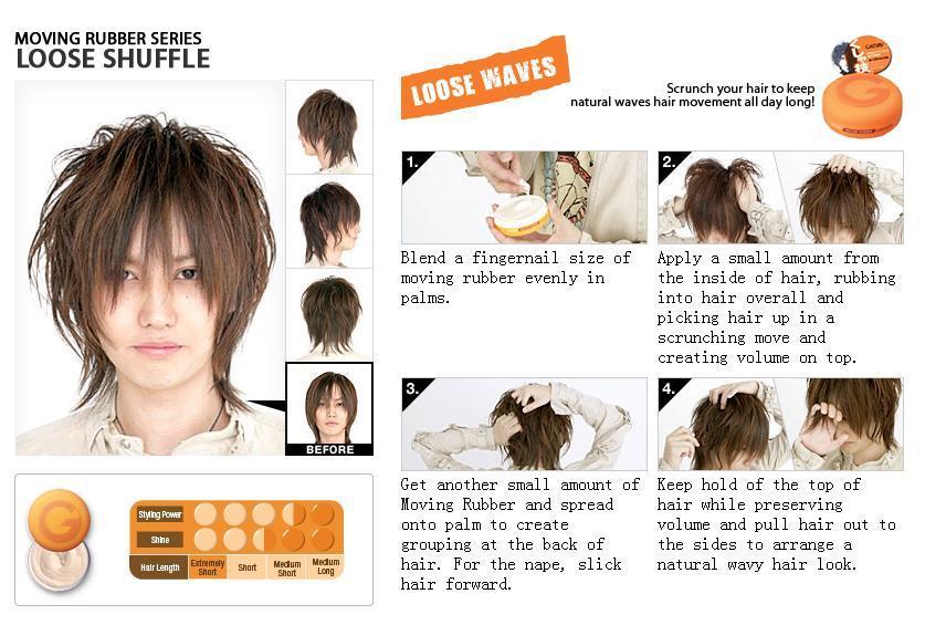 Gatsby Moving Rubber Hair Wax 15g Japan Orange Wholesale