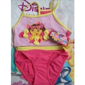 Factory Items Authorized Girl Dora Kids' Swimwear High Quality Pink Colour-12pcs/lot 