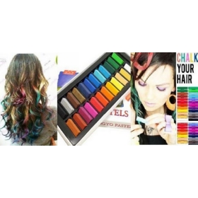 Hot selling 24 Colors/ 200 set Hot Selling Temporary Hair Chalk Color Dye Pastel Chalk Bug Rub Soft Fencai Bar EMS Free Shipping