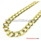 20 inches 7.2mm 14k Yellow Gold Miami Cuban Curb Link Chain Thick Necklace Mens